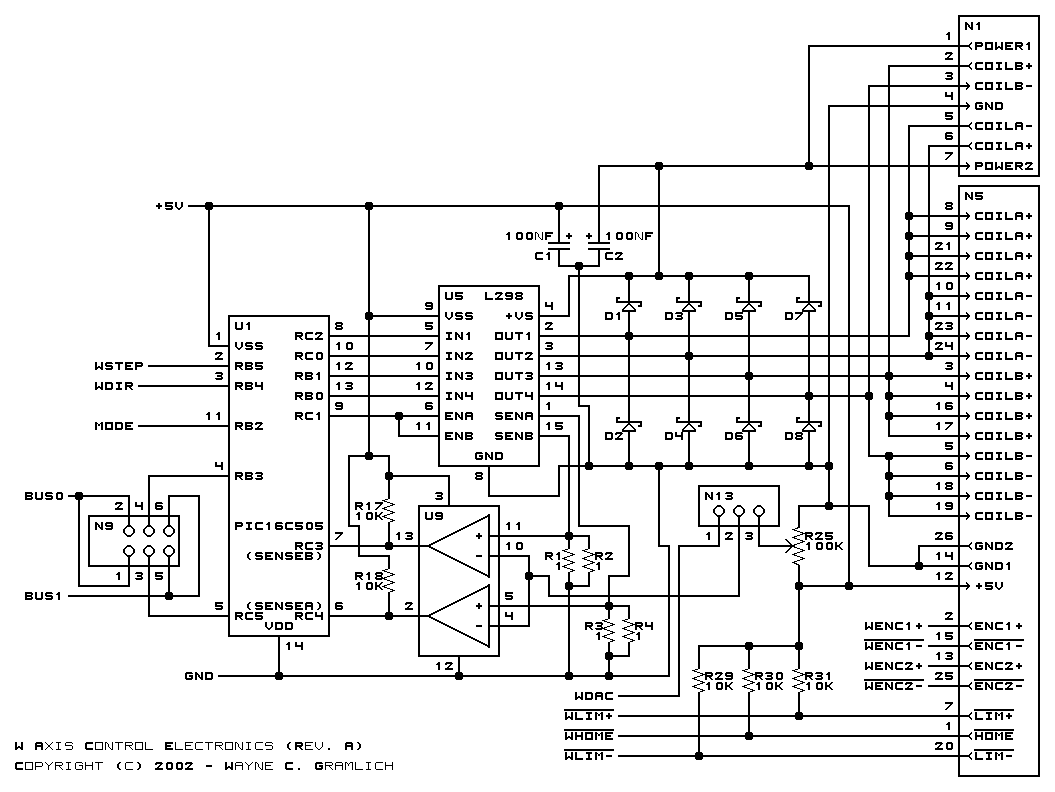 W Axis Schematic