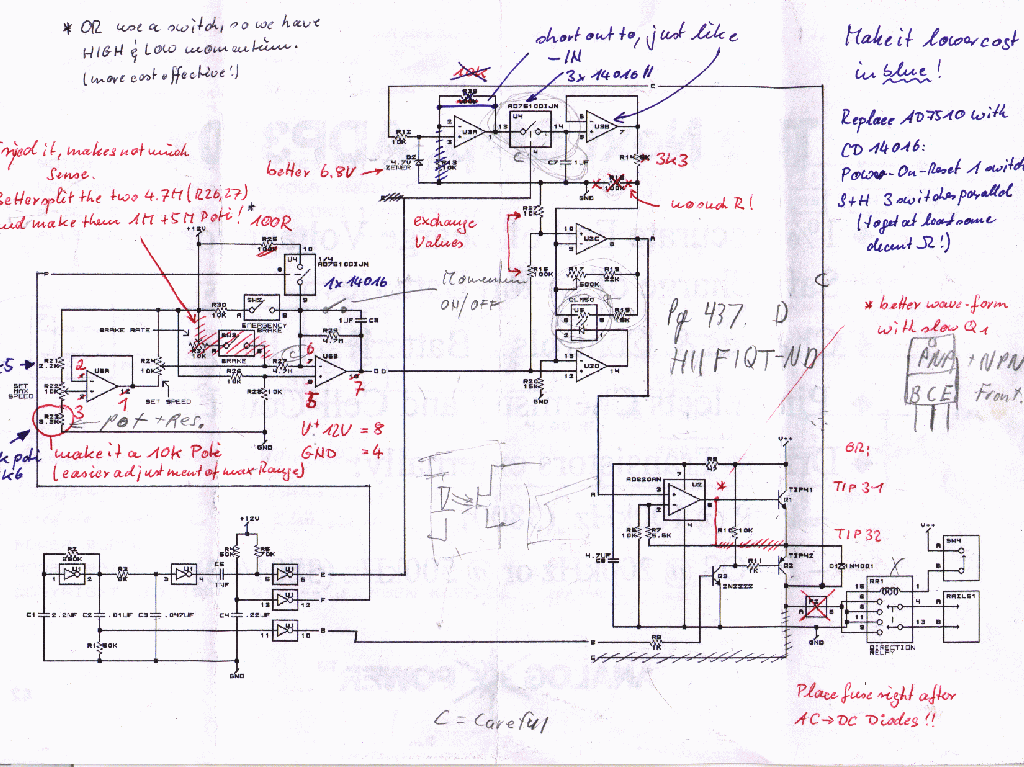 Scanned in schematic