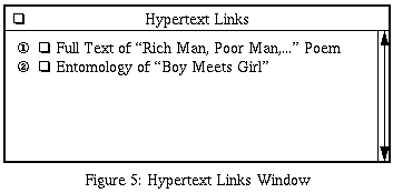 Hypertext Link Window