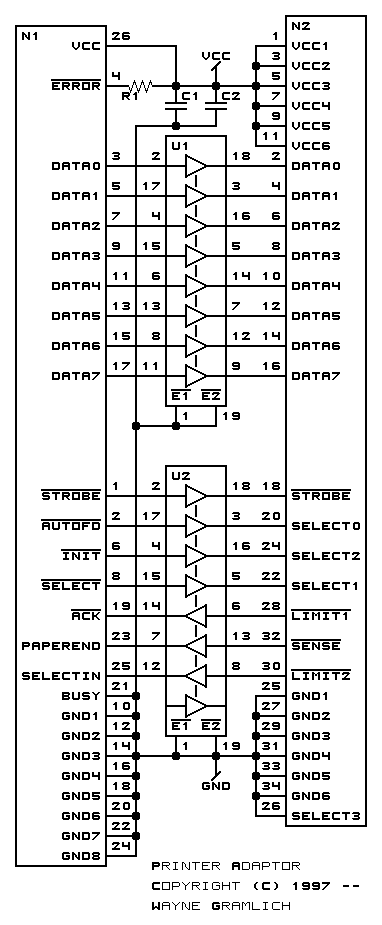 printer_adaptor schematic