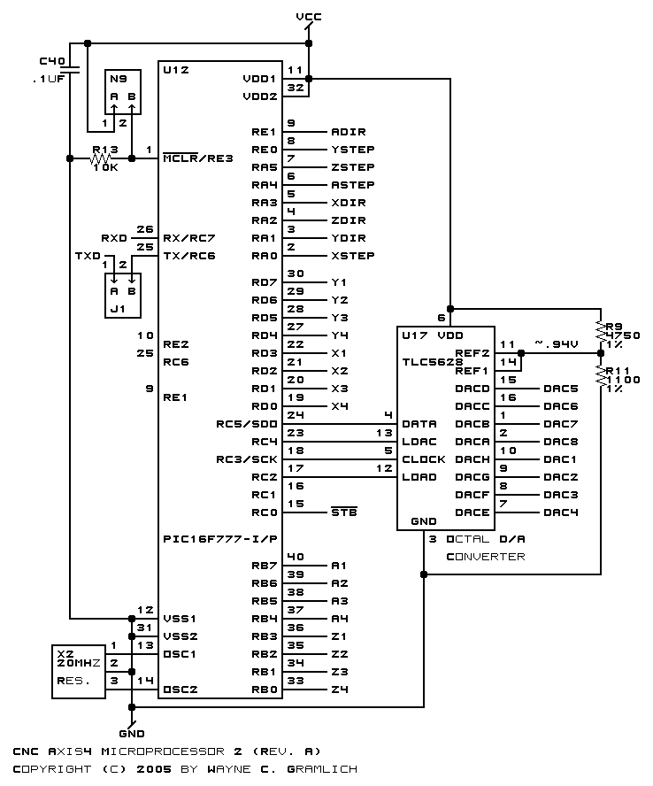 CNC Axis4 Board Schematics (Rev. A)