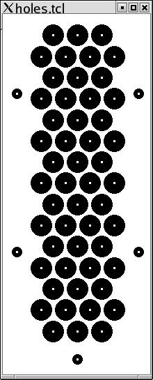 Holes template