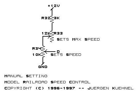 Manual Speed Setting Circuit